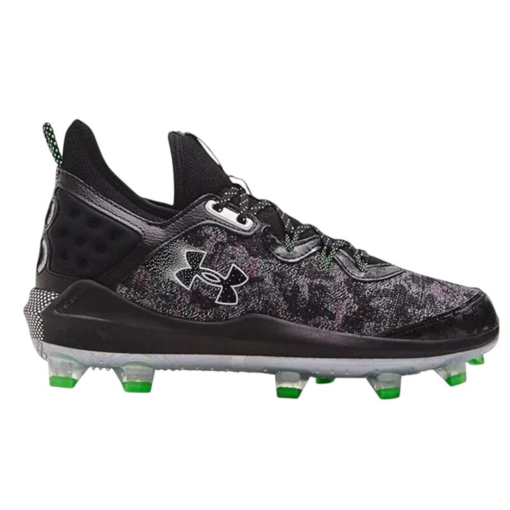 Under Armour Mens Harper 8 Elite Baseball Cleats Size 12 EU 46 Black Green NWOB